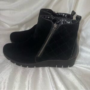 Madden Girl Black Quilted Ankle Boots
